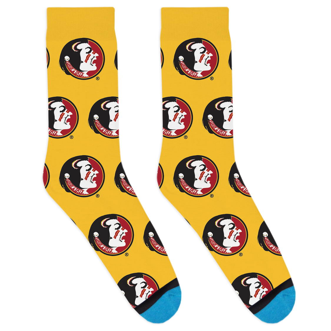 Seminole Head Scattered Socks