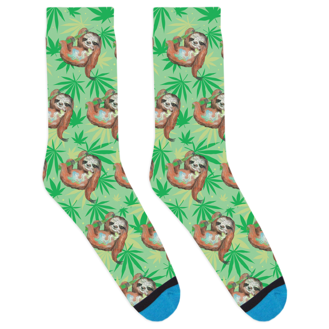 Canna-Mals: Smokey the Sloth Socks
