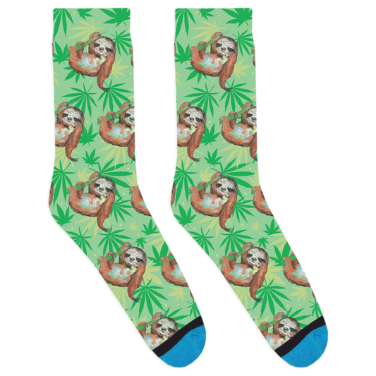 Canna-Mals: Smokey the Sloth Socks
