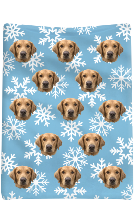 Custom Snowflakes Blanket