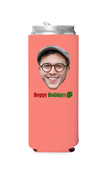 Custom Hoppy Holidays Can Cooler