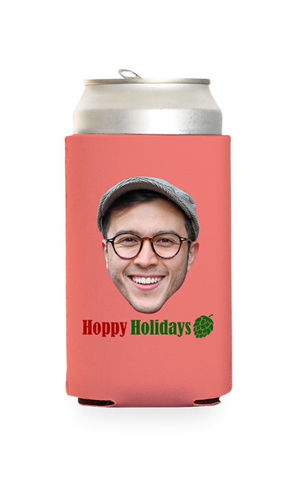 Custom Hoppy Holidays Can Cooler