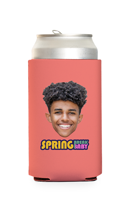 Custom Spring Break Baby Can Cooler