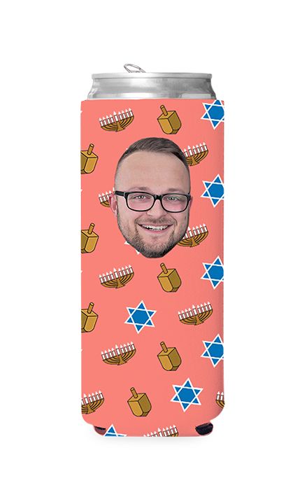 Custom Hanukkah Can Cooler