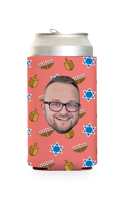 Custom Hanukkah Can Cooler
