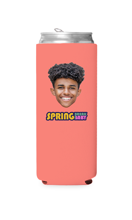Custom Spring Break Baby Can Cooler