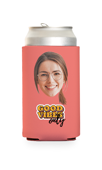 Custom Good Vibes Only Can Cooler