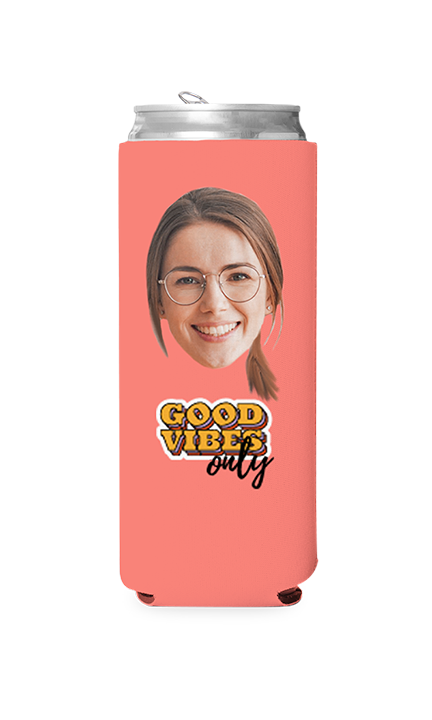 Custom Good Vibes Only Can Cooler