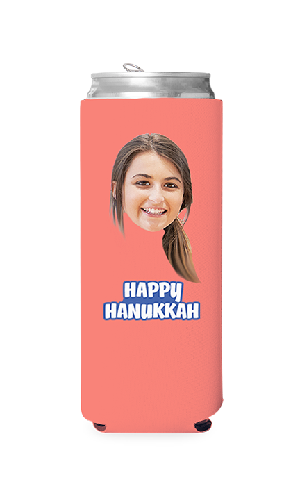 Custom Happy Hanukkah Can Cooler