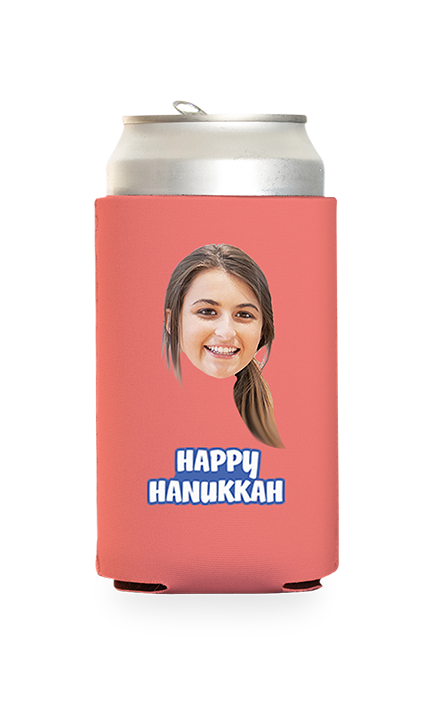 Custom Happy Hanukkah Can Cooler