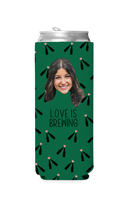 Custom Love is Brewing Can Cooler