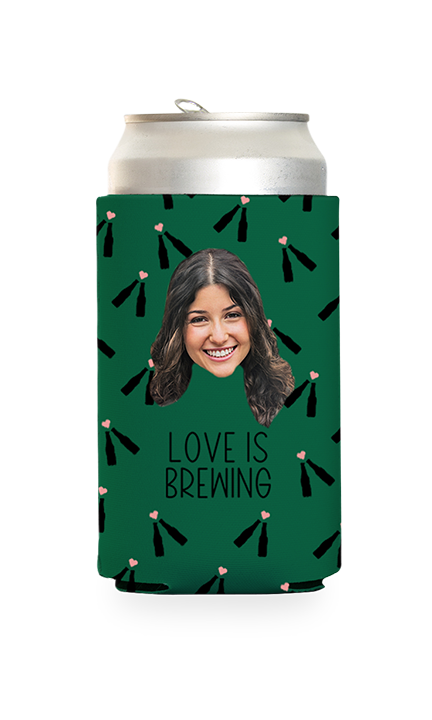 Custom Love is Brewing Can Cooler