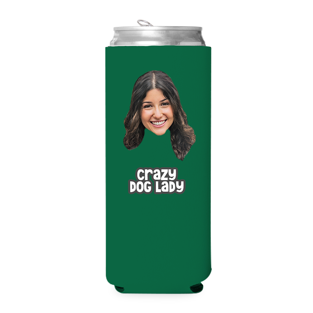 Custom Crazy Dog Lady Can Cooler
