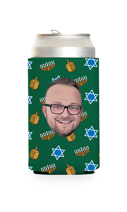 Custom Hanukkah Can Cooler