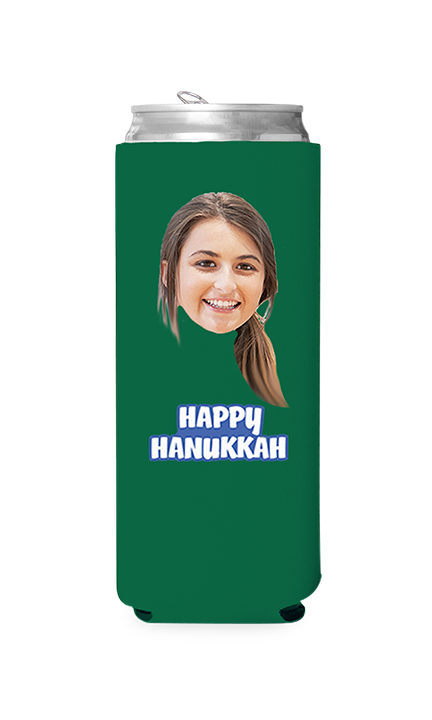Custom Happy Hanukkah Can Cooler