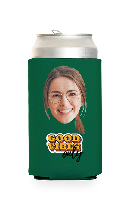 Custom Good Vibes Only Can Cooler