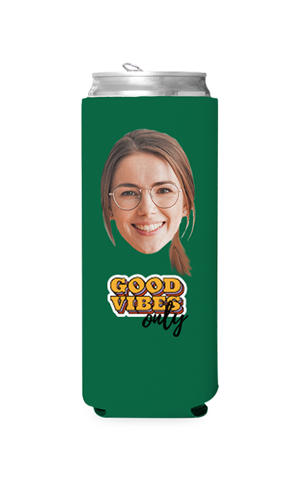 Custom Good Vibes Only Can Cooler