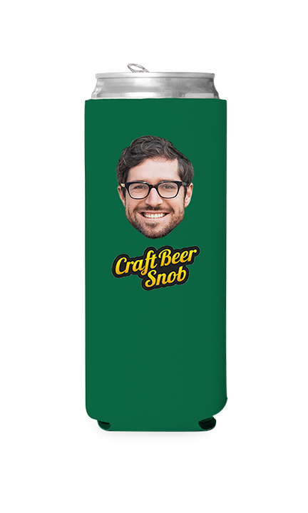 Custom Craft Beer Snob Can Cooler