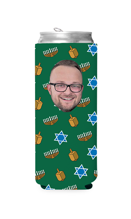 Custom Hanukkah Can Cooler