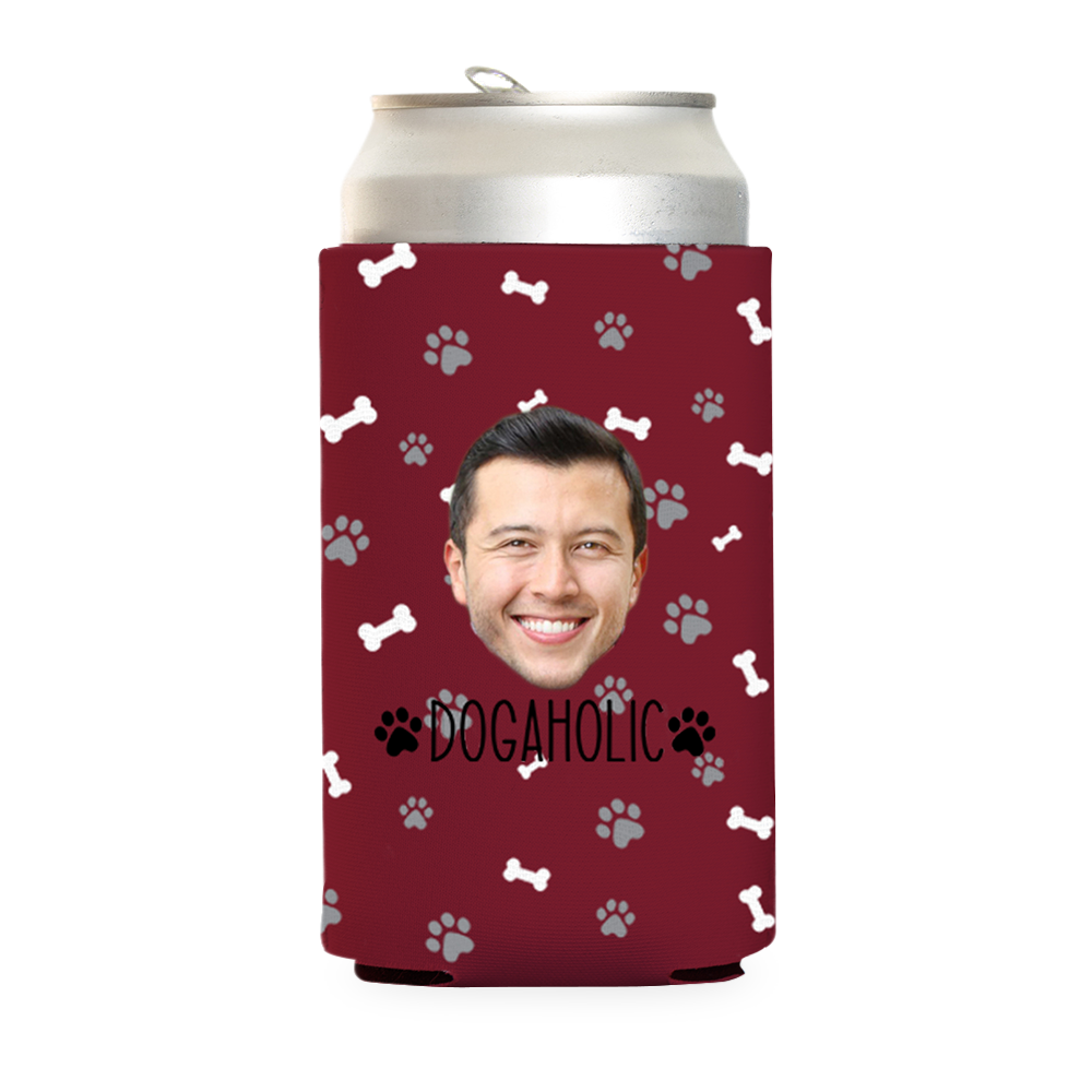 Custom Dogaholic Can Cooler
