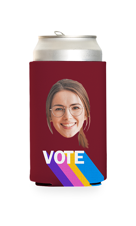 Custom Colorful Vote Can Cooler