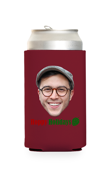Custom Hoppy Holidays Can Cooler