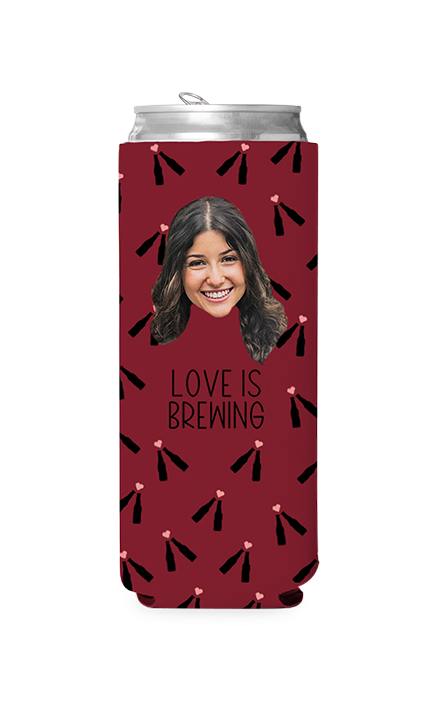 Custom Love is Brewing Can Cooler