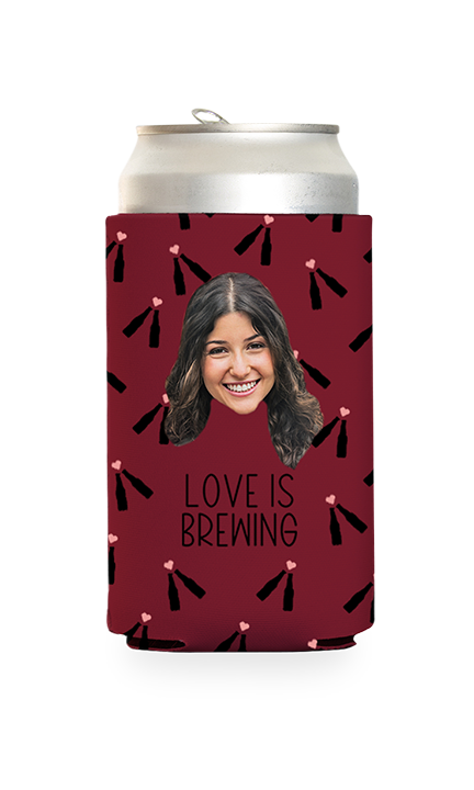 Custom Love is Brewing Can Cooler