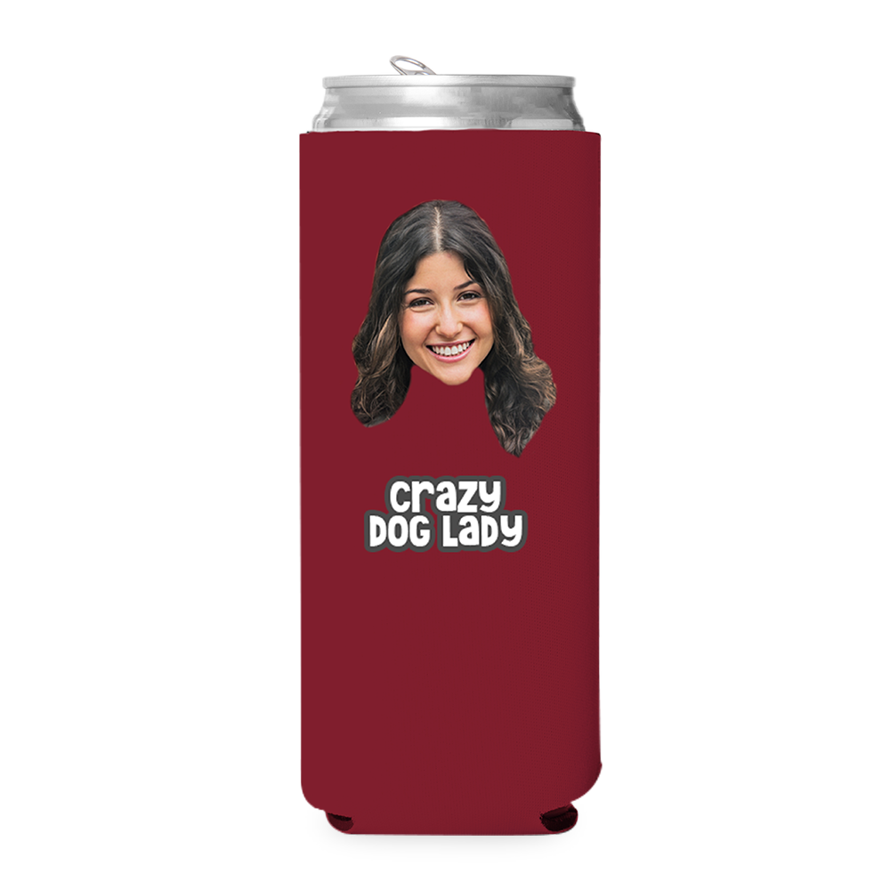 Custom Crazy Dog Lady Can Cooler