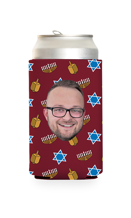 Custom Hanukkah Can Cooler