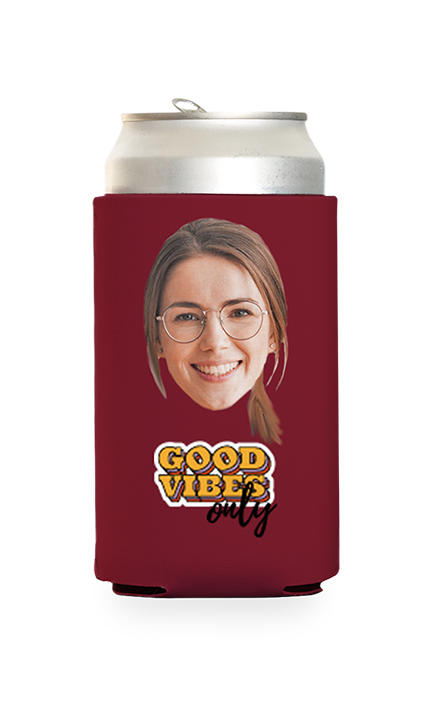 Custom Good Vibes Only Can Cooler