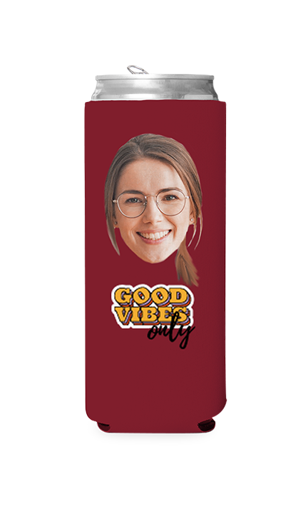 Custom Good Vibes Only Can Cooler