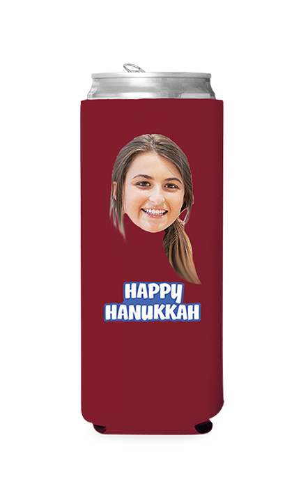 Custom Happy Hanukkah Can Cooler
