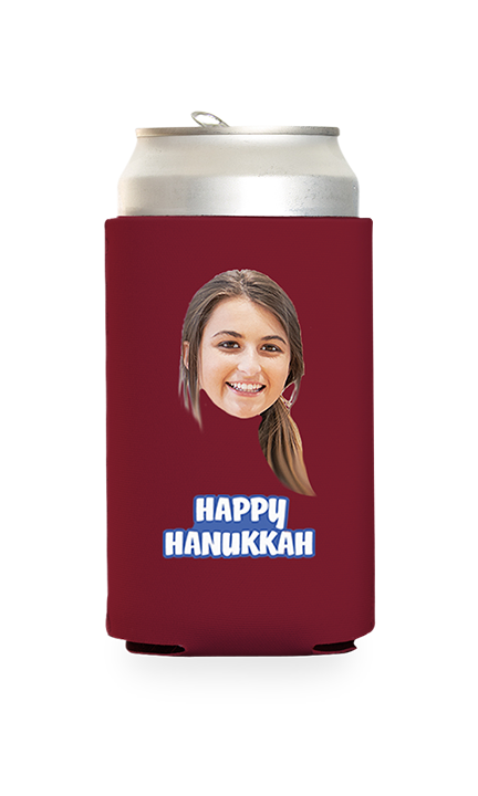 Custom Happy Hanukkah Can Cooler