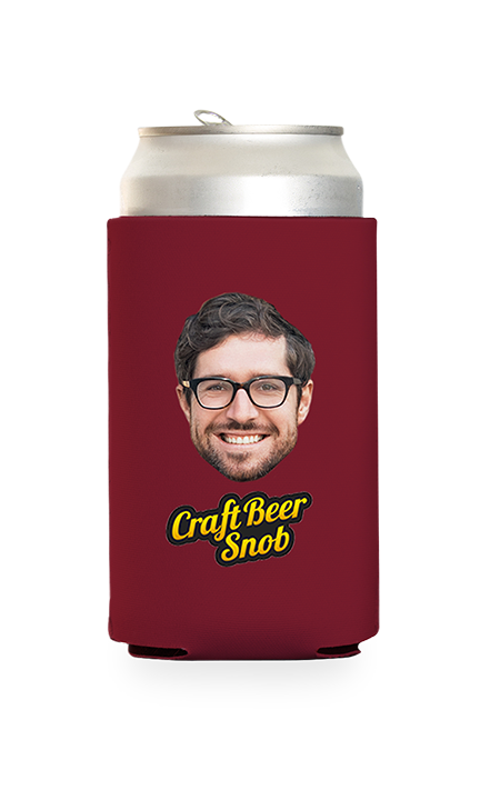 Custom Craft Beer Snob Can Cooler