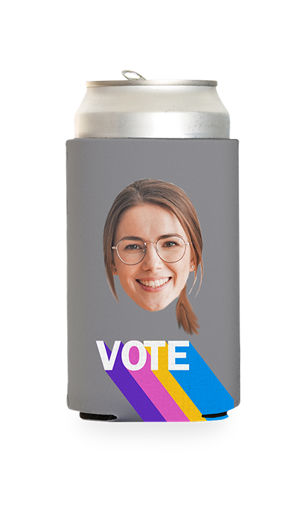 Custom Colorful Vote Can Cooler