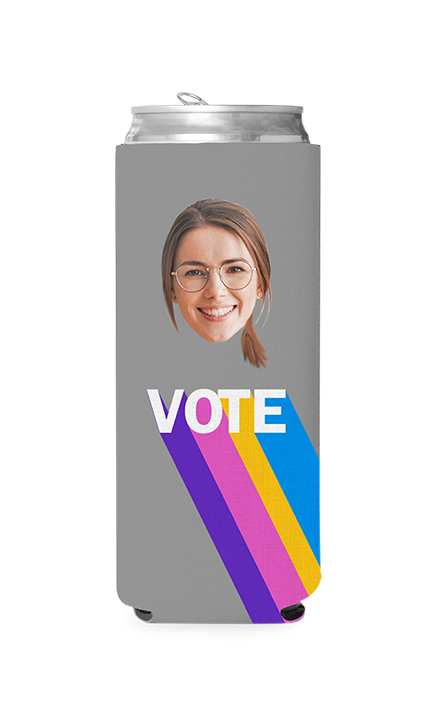 Custom Colorful Vote Can Cooler