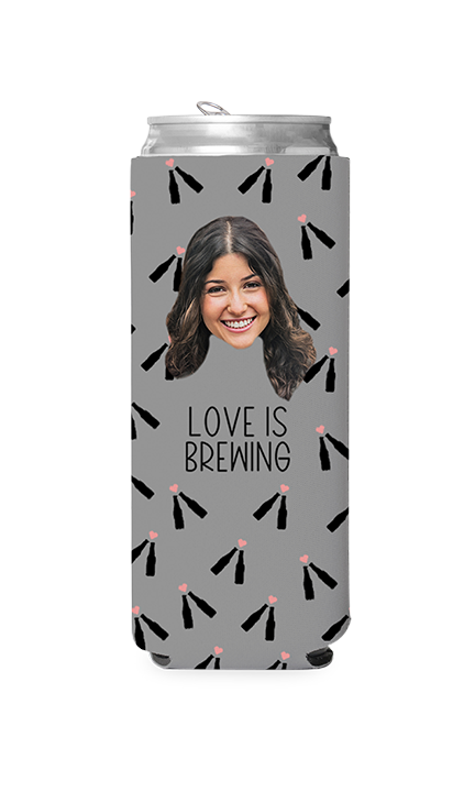 Custom Love is Brewing Can Cooler