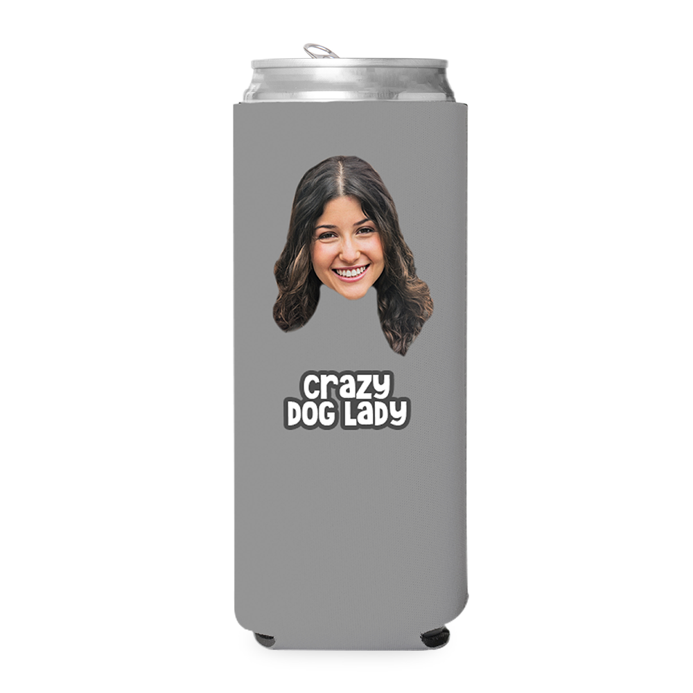 Custom Crazy Dog Lady Can Cooler