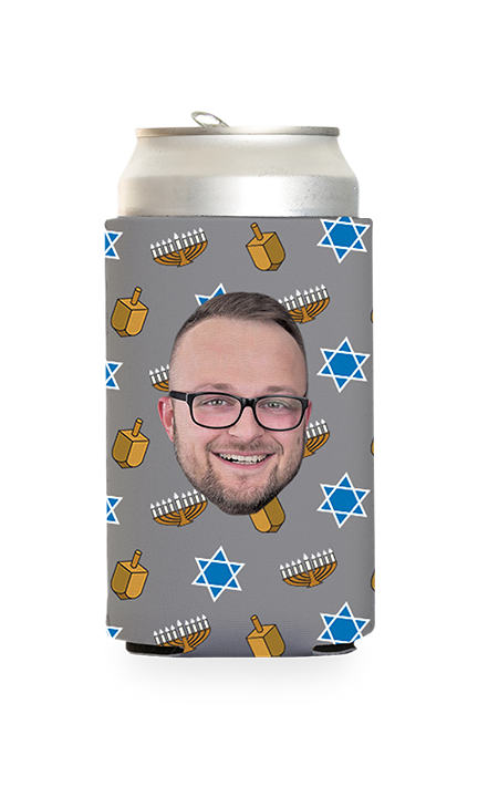 Custom Hanukkah Can Cooler
