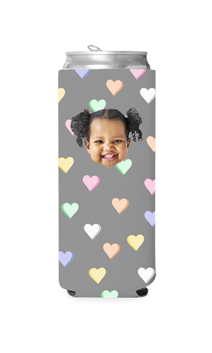Custom Candy Hearts Can Cooler