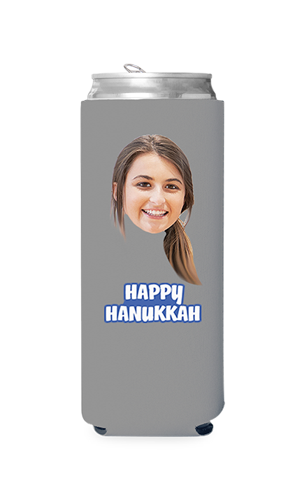 Custom Happy Hanukkah Can Cooler