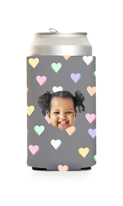 Custom Candy Hearts Can Cooler