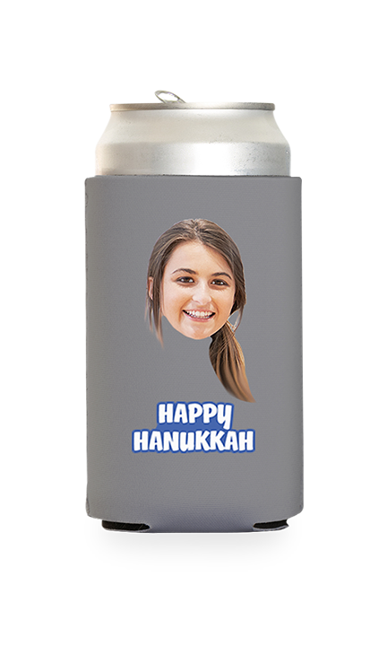 Custom Happy Hanukkah Can Cooler