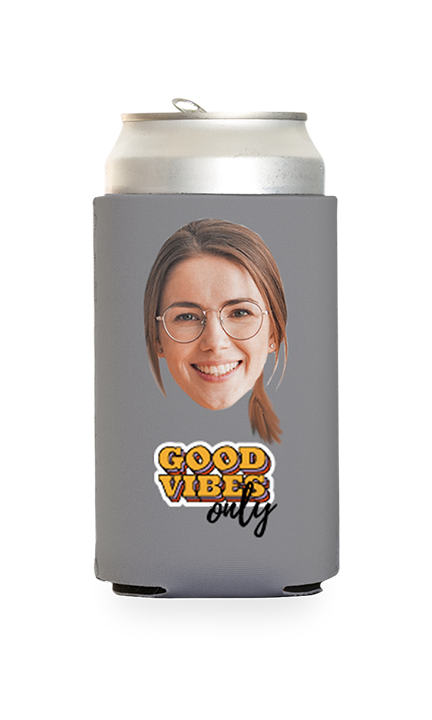 Custom Good Vibes Only Can Cooler
