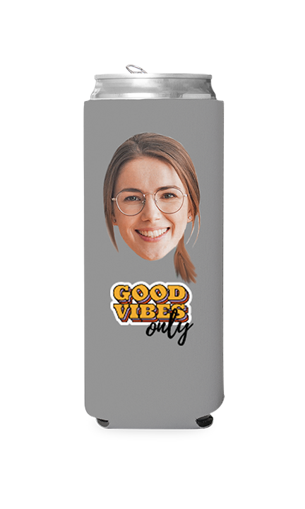 Custom Good Vibes Only Can Cooler