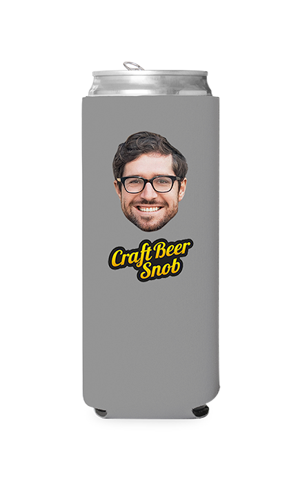 Custom Craft Beer Snob Can Cooler