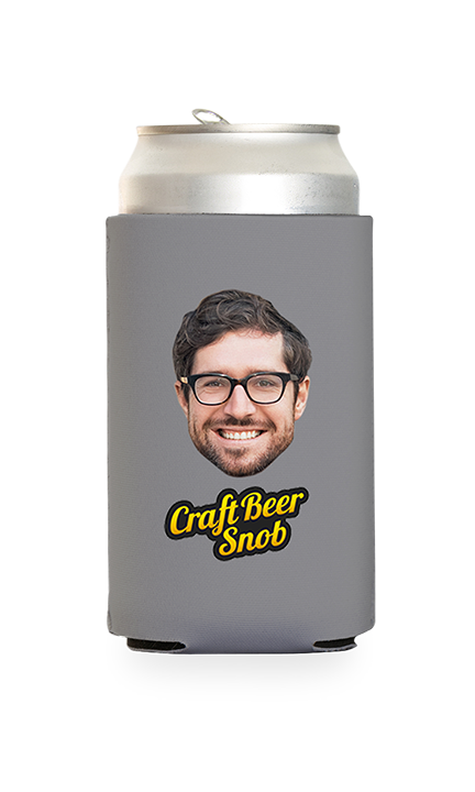 Custom Craft Beer Snob Can Cooler