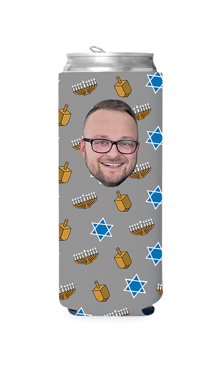 Custom Hanukkah Can Cooler