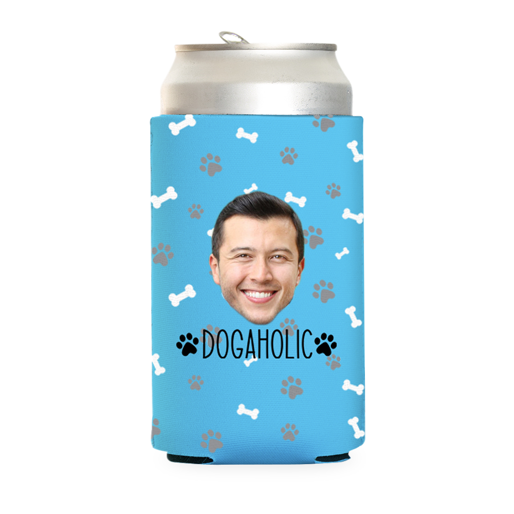 Custom Dogaholic Can Cooler
